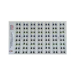 Olhos Resinados Adesivos - ref. 244D - Tam. M - Cartela com 56 pares - Monicarts