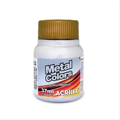 Metal Colors Acrylic - 37ml - Prata - 533 - Acrilex