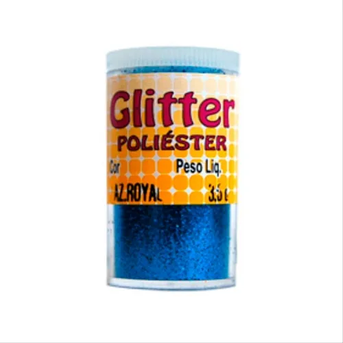 Glítter Poliéster - 3,5g - Royal - Glitter