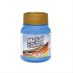 Metal Colors Acrylic - 37ml - Azul Mar - 535 - Acrilex