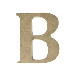 Letra MDF - B - REF.0065 - 12cm