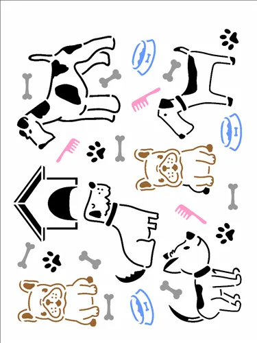 Stencil - 20x25cm - Estamparia Lança - OPA1772 - Opa Criando Arte