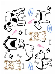 Stencil - 20x25cm - Estamparia Lança - OPA1772 - Opa Criando Arte