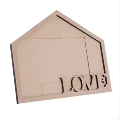 Porta Retrato MDF - Casa Love - REF.350
