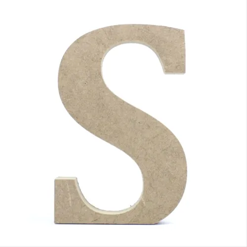 Letra MDF - S - REF.0083 - 12cm