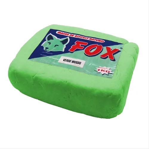 Massa de Biscuit - 1kg - Verde Musgo - Fox