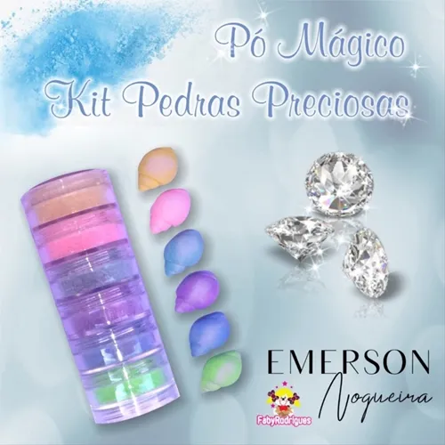KIT PO MAGICO PEDRAS PRECIOSAS OPACA