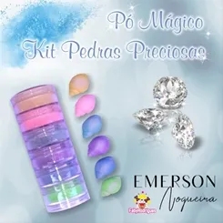 KIT PO MAGICO PEDRAS PRECIOSAS OPACA