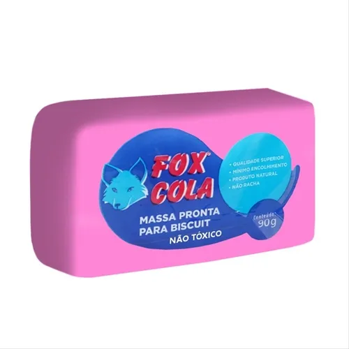 Massa de Biscuit - 90g - Rosa Escuro - Fox
