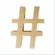Letra MDF - # - REF.0090 - 12cm
