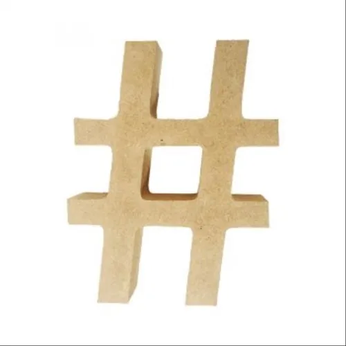 Letra MDF - # - REF.0090 - 12cm