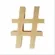Letra MDF - # - REF.0090 - 12cm