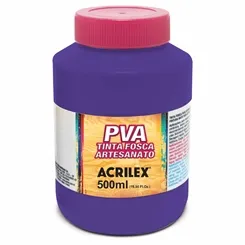 Tinta Plástica PVA - 500ml - Violeta - 516 - Acrilex