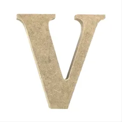 Letra MDF - V - REF.0086 - 12cm