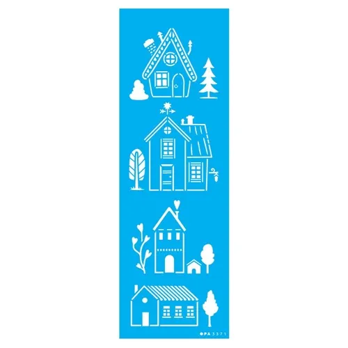 Stencil - 20x25cm - Estamparia Flores 4 Pontas - OPA2967 - Opa Criando Arte