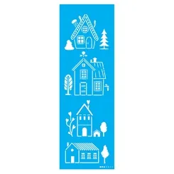 Stencil - 20x25cm - Estamparia Flores 4 Pontas - OPA2967 - Opa Criando Arte