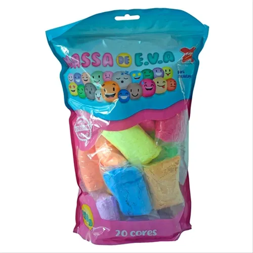 Massa de EVA - 250g - 20 Cores - Make+