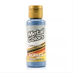 Metal Colors Acrylic - 60ml - Azul Mar - 535 - Acrilex