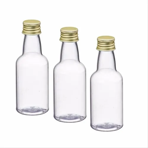 Mini-Garrafinha c/ Tampa - 50ml - Dourada - Pacote c/10 unidades