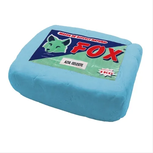 Massa de Biscuit - 1kg - Azul Celeste - Fox