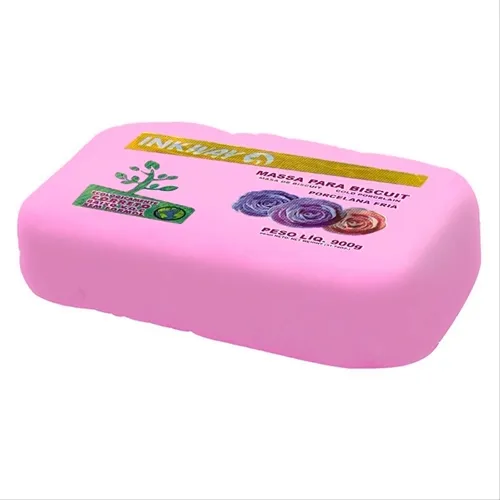 Massa de Biscuit - 900g - Rosa Bebê - Ink Way