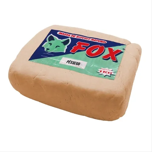 Massa de Biscuit - 1kg - Pêssego - Fox