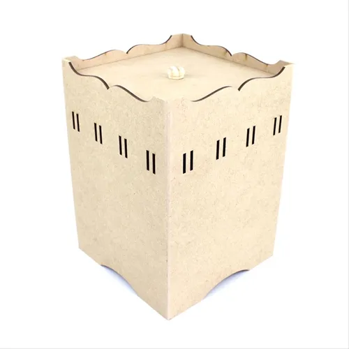 Lixeira MDF Passa Fita - 18x18x25cm