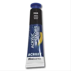Acrylic Colors - 20ml - Preto - 320 - Acrilex