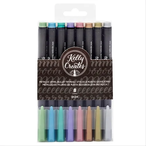 KIT CANETAS PONTA FINA MET. P CALIGRAFIA