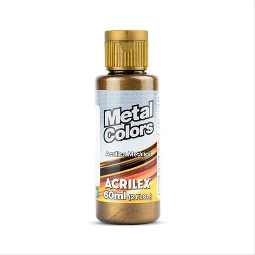 Metal Colors Acrylic - 60ml - Ouro Negro - 644 - Acrilex
