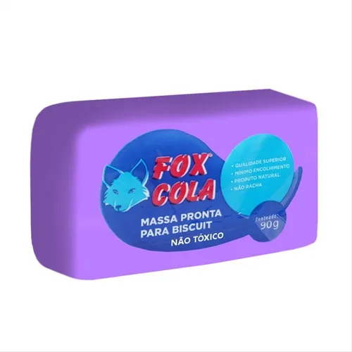 Massa de Biscuit - 90g - Violeta - Fox