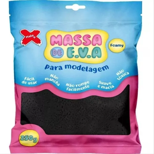 Massa de EVA - 250g - Preto - Make+