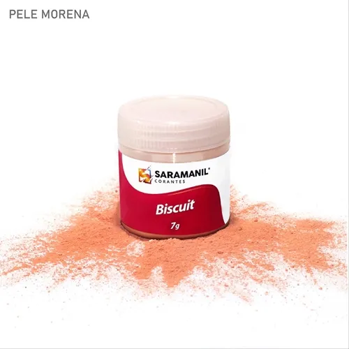 Corante de Biscuit - 75.016 - Pele Morena 7g - Saramanil