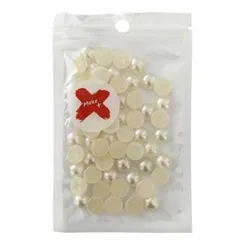 Pedra Decorativa - 10mm - Meia Pérola - 17g - Champagne - Make +