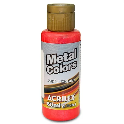 Metal Colors Acrylic - 60ml - Vermelho - 555 - Acrilex