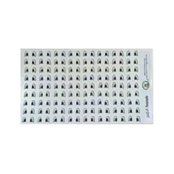 Olhos Resinados Adesivos - ref. 244D - Tam. P cartela com 72 pares - Monicarts