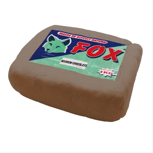 Massa de Biscuit - 1kg - Marrom Chocolate - Fox