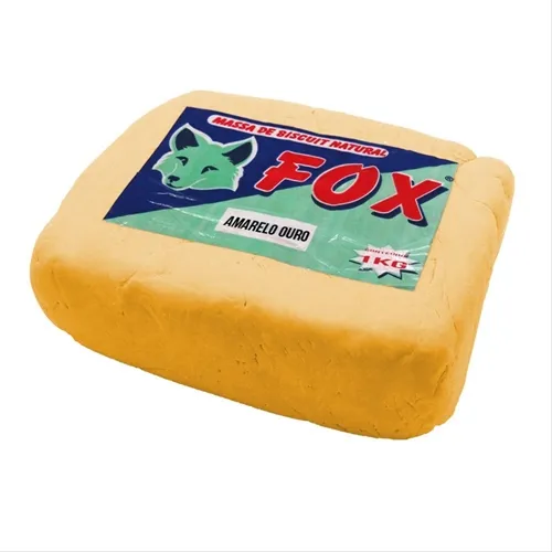 Massa de Biscuit - 1kg - Amarelo Ouro - Fox