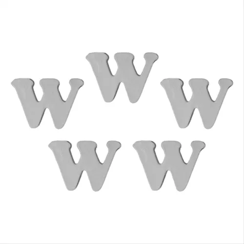 Resina Letra W - 5 Peças