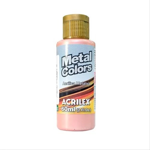 Metal Colors Acrylic - 60ml - Rose Gold - 499 - Acrilex