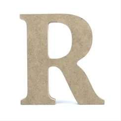 Letra MDF - R - REF.0082 - 12cm