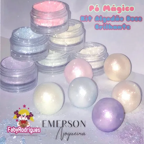KIT PO MAGICO ALGODAO DOCE BRILHANTE