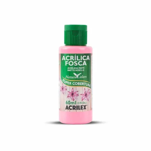 Tinta Acrílica Fosca - 60ml - Pink - 527 - Acrilex