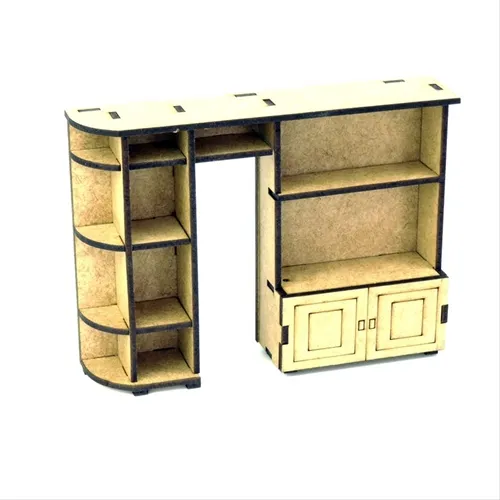 Móvel Miniatura Laser MDF - Armário de Cozinha - REF.1526