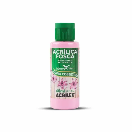 Tinta Acrílica Fosca - 60ml - Rosa Escuro - 542 - Acrilex