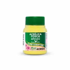 Tinta Acrílica Fosca - 37ml - Amarelo Limão - 504 - Acrilex