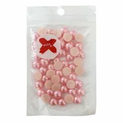 Pedra Decorativa - 10mm - Meia Pérola - 17g -Rosa Perolado - Make +