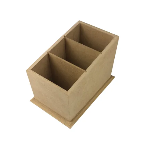 Porta Controle MDF 3 Divisões - REF.221 - 16X10X12cm