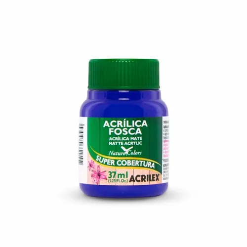 Tinta Acrílica Fosca - 37ml - Azul Intenso - 578 - Acrilex