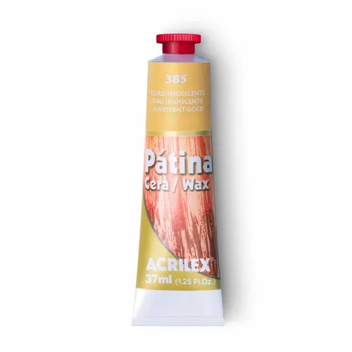 Patina em Cera - 37ml - Ouro Iridiscente - 385 - Acrilex